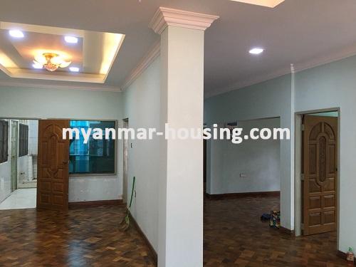 Myanmar real estate - for rent property - No.2567 - Pleasant landed house for company or office in Aung Myay Thar Si Housing. - Inside view