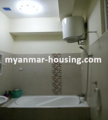 Myanmar real estate - for rent property - No.2633 - Condo room for rent is available in Bahan , Aye Yeik Thar Street. - View of the wash room.