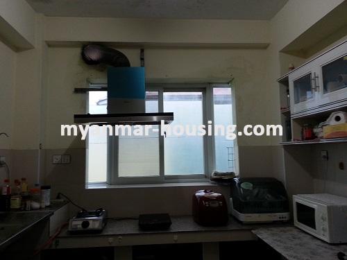 ミャンマー不動産 - 賃貸物件 - No.2633 - Condo room for rent is available in Bahan , Aye Yeik Thar Street. - View of the kitchen room.