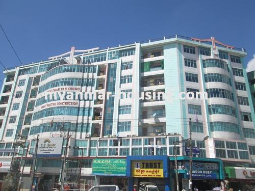 Myanmar real estate - for rent property - No.2634 - Condo for rent with wide space! - View of the building