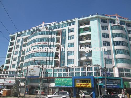 Myanmar real estate - for rent property - No.2634 - Condo for rent with wide space! - View of the building