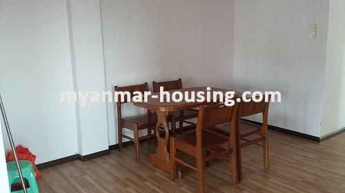 Myanmar real estate - for rent property - No.2635 - Good news for those who want to live near Dagon Centre II, Myaynigone, Sanchaung! - view of the dinning room