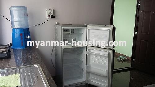 Myanmar real estate - for rent property - No.2635 - Good news for those who want to live near Dagon Centre II, Myaynigone, Sanchaung! - view of the kitchen