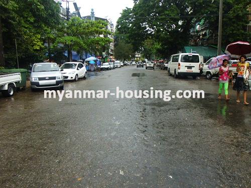 Myanmar real estate - for rent property - No.2639 - Condo with acceptable price is spacious! - View of the street