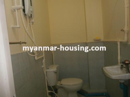 Myanmar real estate - for rent property - No.2641 - The most spacious Condo located in Downtown area! - View of the wash room.