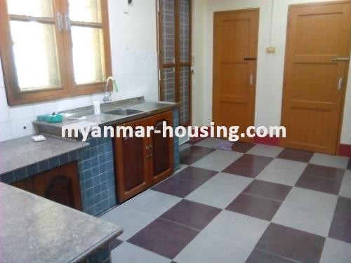 Myanmar real estate - for rent property - No.2649 - This landed house is suitable for residential or for your business! - View of the kitchen room.
