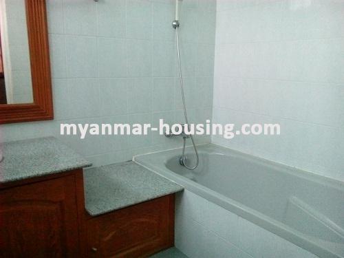 Myanmar real estate - for rent property - No.2649 - This landed house is suitable for residential or for your business! - View of the wash room.
