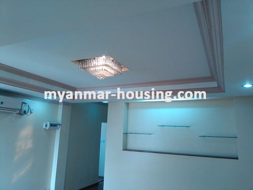 Myanmar real estate - for rent property - No.2653 - Decorated room in Min Street with Shwedagon Pagoda Vew in Sanchaung! - bedroom view