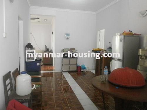 Myanmar real estate - for rent property - No.2655 - A good  Landed House to live 10 Mile! - the view of the room
