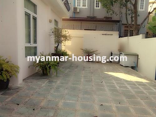 Myanmar real estate - for rent property - No.2659 - Residential House Decorated with European Style near Ocean Shopping Mall! - View of the Compound 