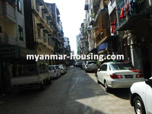 Myanmar real estate - for rent property - No.2712 - Aprtment for rent in Kyaukdadar ! - View of the street.