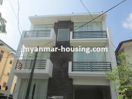 Myanmar real estate - for rent property - No.2729 - RC 3 1/2 landed house for rent in Kamaryut.  - 