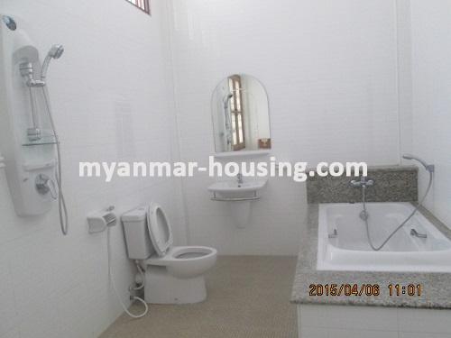 Myanmar real estate - for rent property - No.2768 - Grand and Spacious Landed House located in Inya Myaing Street- Bahan Township! - View of the wash room.