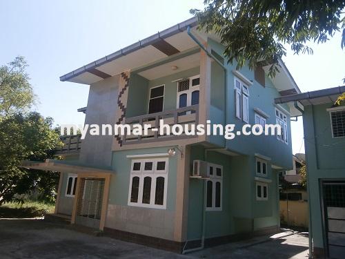 Myanmar real estate - for rent property - No.2772 - Full furnished landed house for rent in Mayangone ! - View of the building.