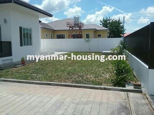 Myanmar real estate - for rent property - No.2817 - One Storey Landed House for rent in Nayphidaw. - View of the compound
