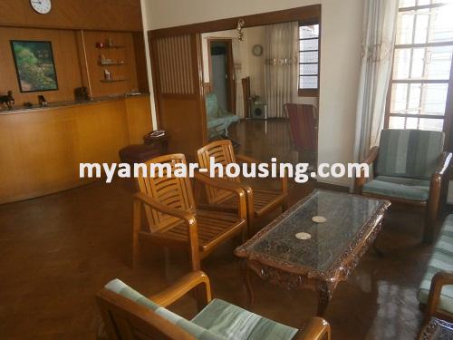 Myanmar real estate - for rent property - No.2852 - Lovely Landed house for rent in very good area! - View of the living room
