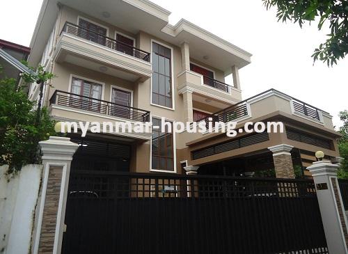 Myanmar real estate - for rent property - No.2853 - A lovely landed House for rent in Pout Zedi Road. - 