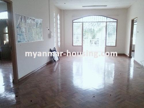 Myanmar real estate - for rent property - No.2873 - A Splendid landed House with Spacious Compound - 10 Minutes walk to Inya Lake! - Upstairs