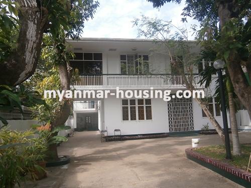 Myanmar real estate - for rent property - No.2874 - Grand landed house located in VIP Area! - View of the building.