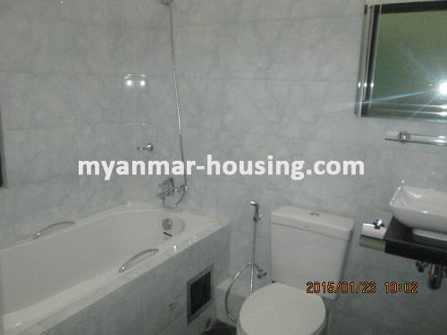 Myanmar real estate - for rent property - No.2891 - Great and Grand Room located Very Closed to Novotel Hotel! - View of the wash room.