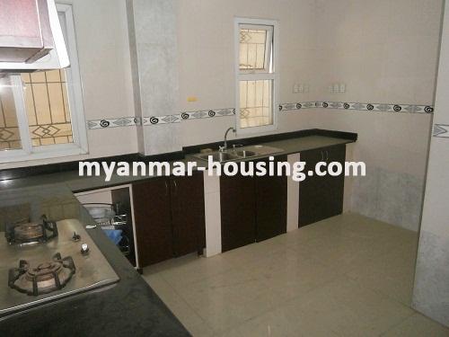 Myanmar real estate - for rent property - No.2894 - Shwedagone Pagoda Scene Room located in famous Condo among Expatriate! - View of the kitchen