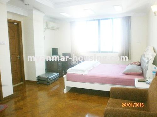 Myanmar real estate - for rent property - No.2898 -  Newly Refurbished and Furnished Stylish Room in Pearl Condo! - Master Bed Room