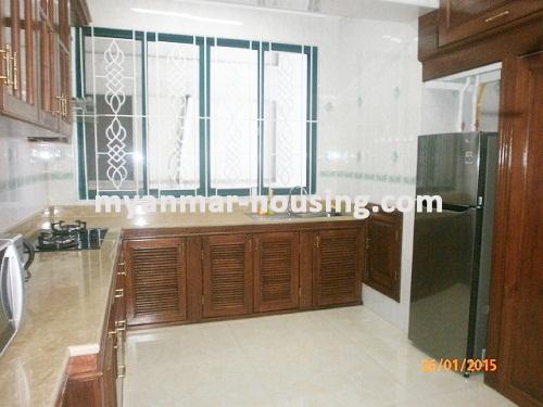 Myanmar real estate - for rent property - No.2898 -  Newly Refurbished and Furnished Stylish Room in Pearl Condo! - View of the kitchen