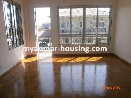 Myanmar real estate - for rent property - No.2900 - Completely New Landed House for rent located in F.M.I City! - View of the downstairs.