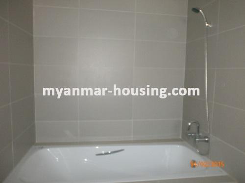 Myanmar real estate - for rent property - No.2900 - Completely New Landed House for rent located in F.M.I City! - View of the wash room.