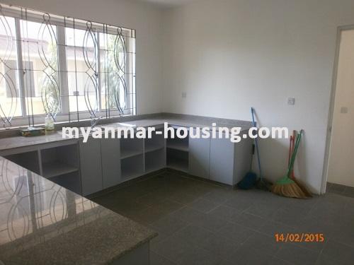 Myanmar real estate - for rent property - No.2900 - Completely New Landed House for rent located in F.M.I City! - View of the kitchen room.