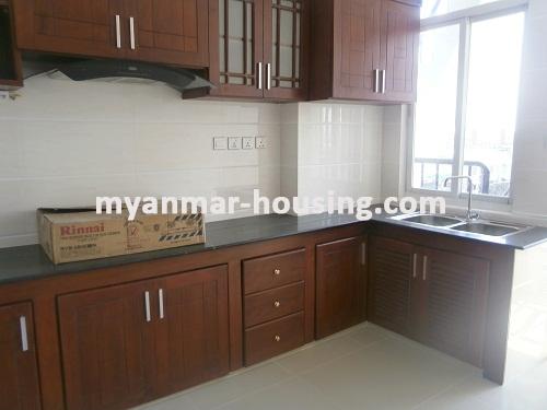 Myanmar real estate - for rent property - No.2910 - Surrounded by Beautiful Scene and Newly Decorated Room-China Town! - View of the kitchen