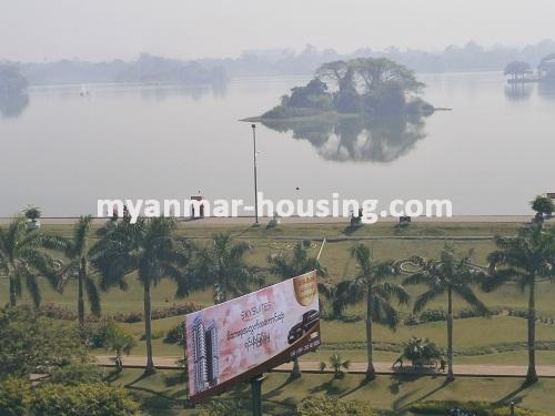 Myanmar real estate - for rent property - No.2911 - When you woke up in the Morning, Inya Lake View will in front of You! - View from your room