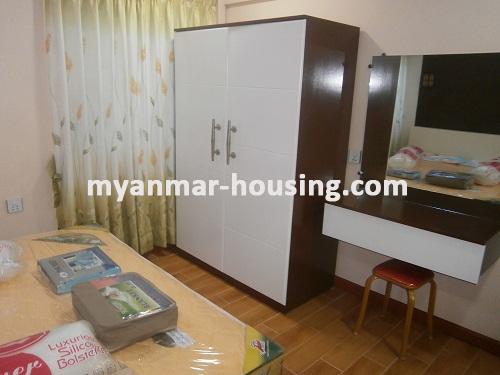 Myanmar real estate - for rent property - No.2919 - Fully Furnished Room in Clean and Quiet Compound- China Town Area! - View of the bed room
