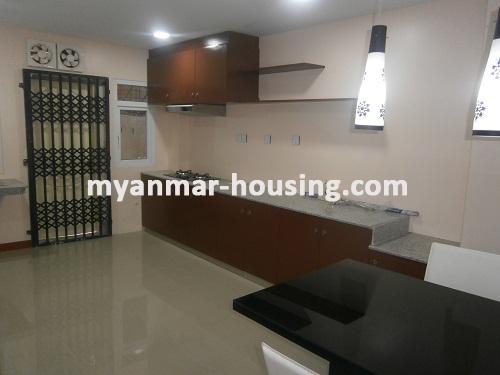 Myanmar real estate - for rent property - No.2919 - Fully Furnished Room in Clean and Quiet Compound- China Town Area! - Kitchen