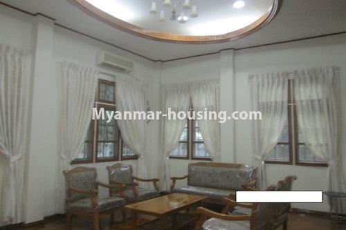 Myanmar real estate - for rent property - No.2965 - Big Landed House for Rent with Nice Decoration! - living room