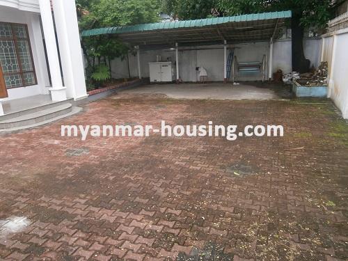 Myanmar real estate - for rent property - No.2967 - Great Landed house with Spacious Compound- 7 Miles! - spacious compound