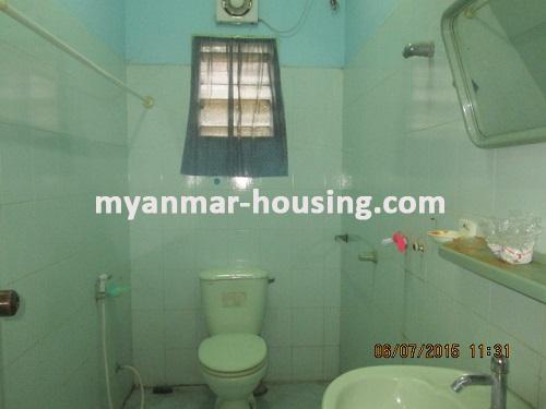 Myanmar real estate - for rent property - No.2973 - The landed house for rent with spacious compound in Mayangone! - View of the wash room.