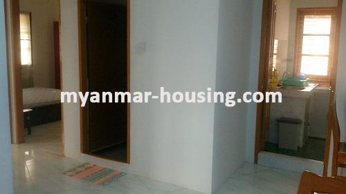 Myanmar real estate - for rent property - No.2985 - Nice and residential apartment near the Japanese Embassy - View of the inside.