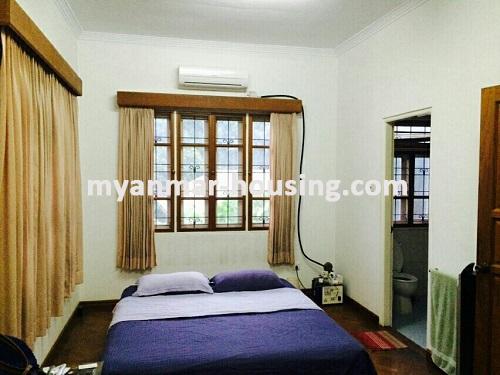 Myanmar real estate - for rent property - No.2986 - The landed house in the Pyayt Road in 7 mile, Mayangone! - View of the master bed room.