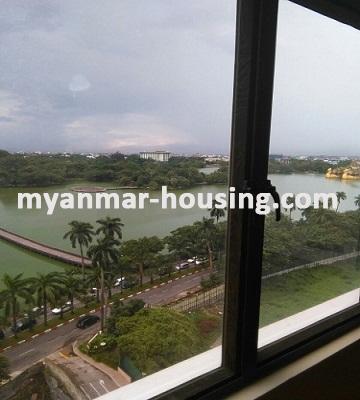 Myanmar real estate - for rent property - No.3000 - Green lake codominium  for rent with the best view! - 