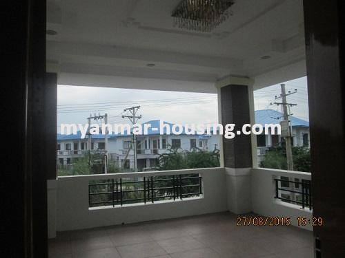 Myanmar real estate - for rent property - No.3008 - Well decorated landed house for rent with fair price! - View of Verandah
