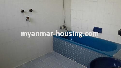 Myanmar real estate - for rent property - No.3024 - One of Good Landed Houses located near Shwe Gone Tine Junction- Bahan Township! - Bath Room