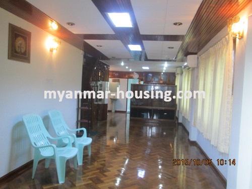 Myanmar real estate - for rent property - No.3029 - Clean and Spacious Room Located in Ahlone Township! - View of the downstairs.