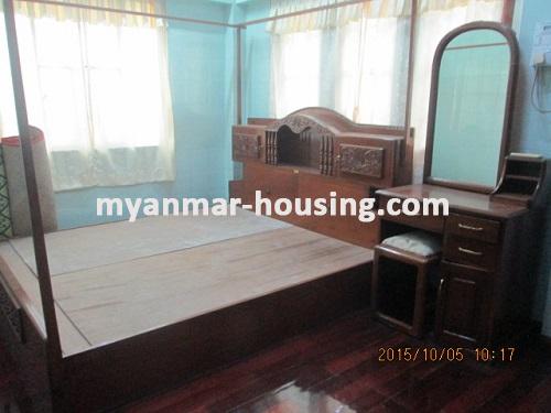 Myanmar real estate - for rent property - No.3029 - Clean and Spacious Room Located in Ahlone Township! - View of the master bed room.