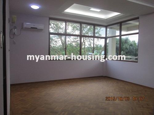 Myanmar real estate - for rent property - No.3030 - A nice Landed House for rent near to Sware Taw Lake. - View of the master bed room.