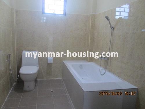 Myanmar real estate - for rent property - No.3030 - A nice Landed House for rent near to Sware Taw Lake. - View of the wash room.