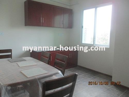 Myanmar real estate - for rent property - No.3031 - Brand New Room located in New Condominium- Ahlone Township! - View of the kitchen room.
