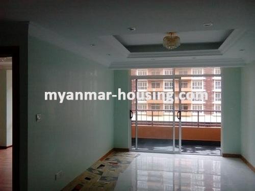 Myanmar real estate - for rent property - No.3038 - A room for rent at Star City Condo with two bed room! - View of the living room.