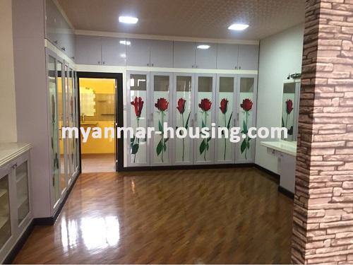Myanmar real estate - for rent property - No.3041 - Modern Luxury Landed house for rent in Yankin. - View of the master bed room