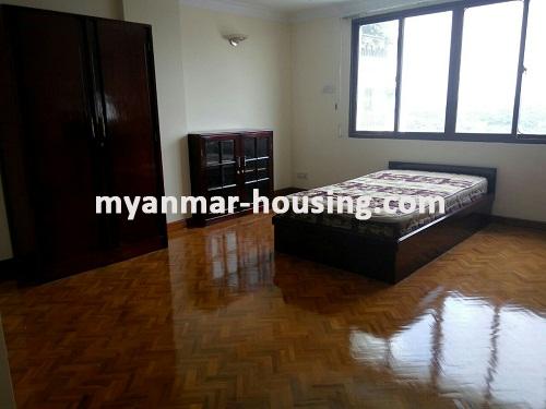 Myanmar real estate - for rent property - No.3211 - Excellent condo room for rent in Ahlone Township. - View of Bed room